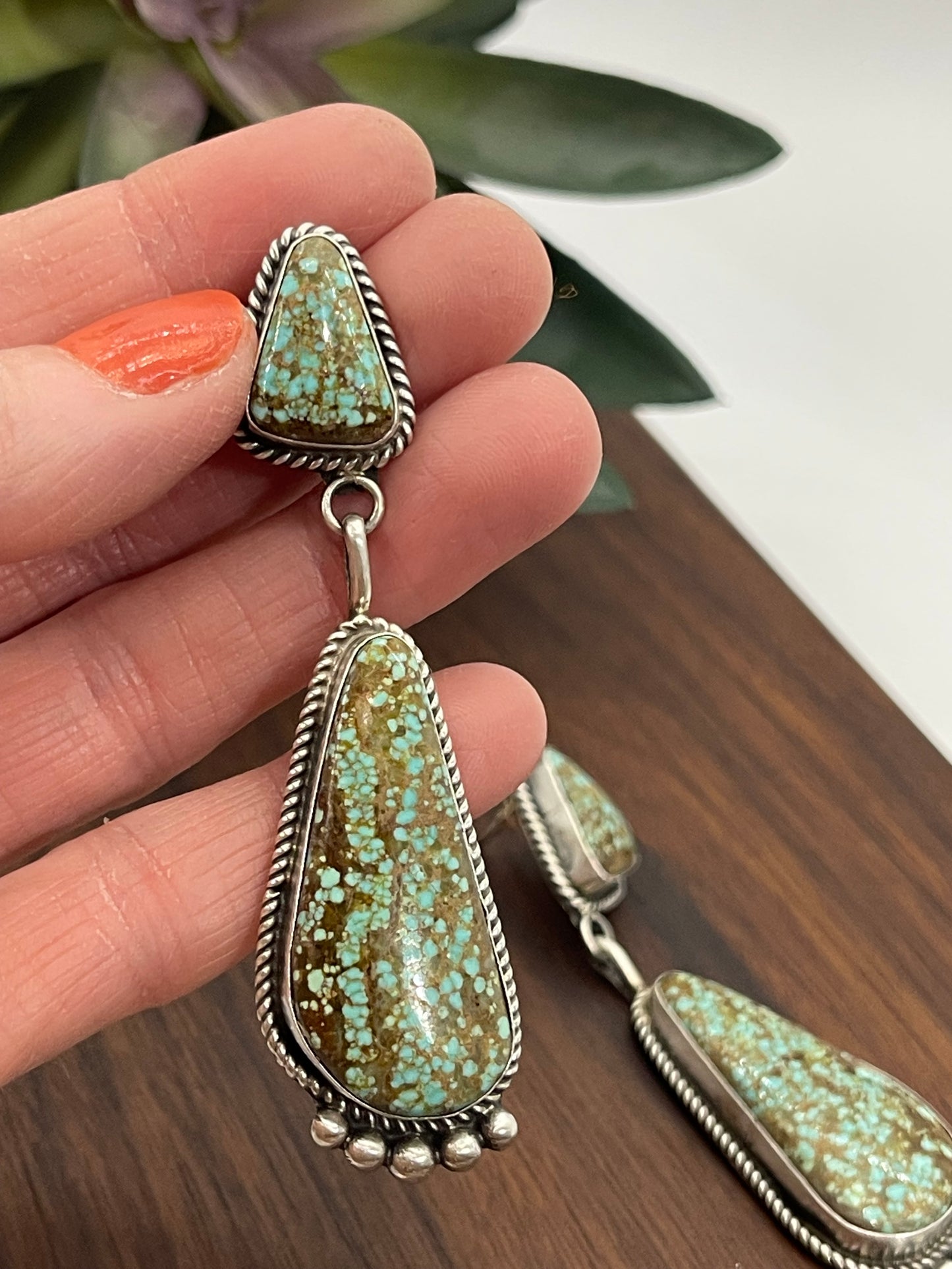 #8 Turquoise Dangle Earrings