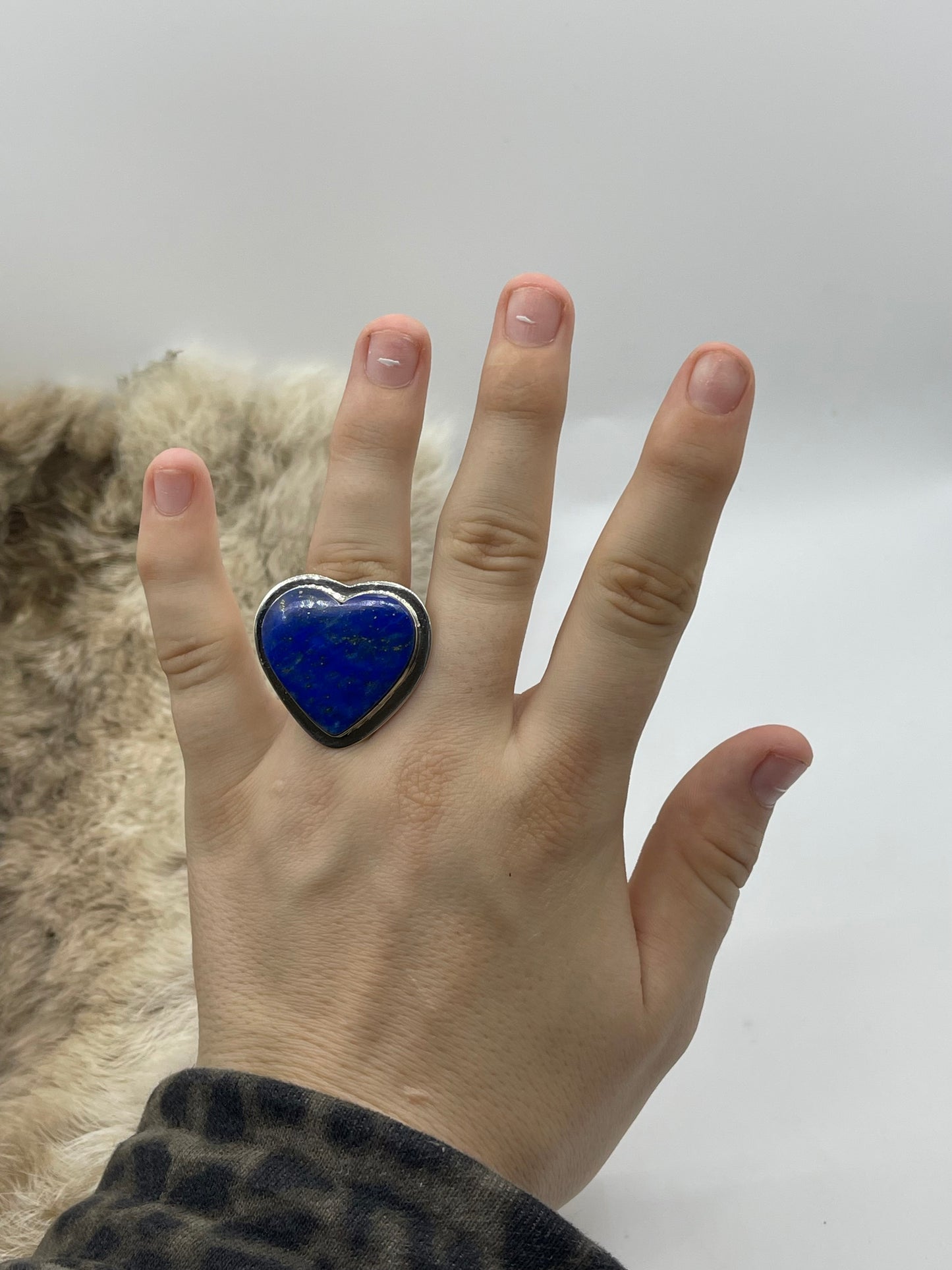 8.5 Lapis Ring by Marie Jackson, Navajo