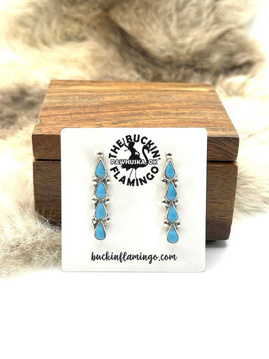 Petit Point Earrings by Pino Yunie, Zuni