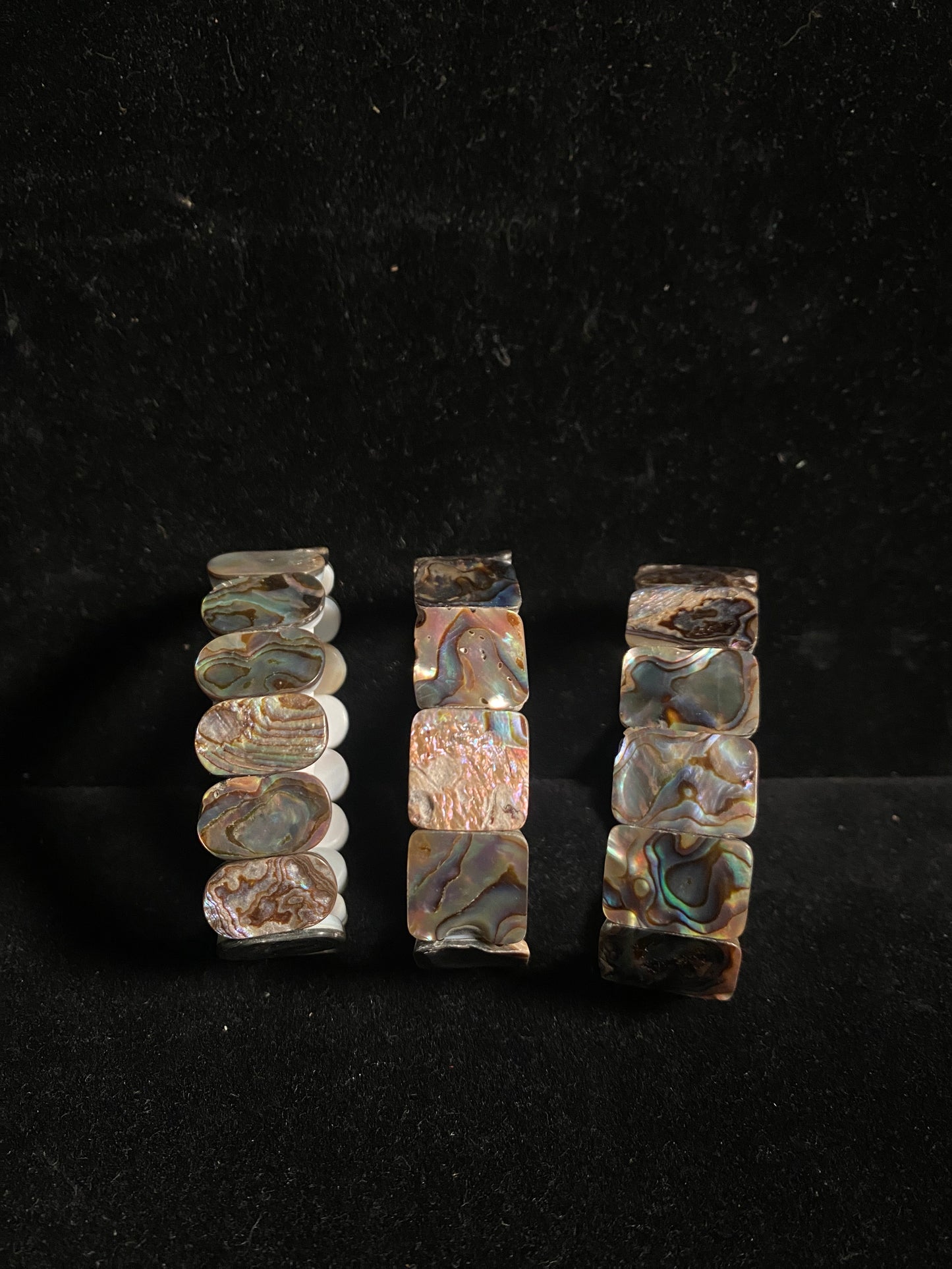 Abalone Shell Stretchy Bracelet by Jolene Bird