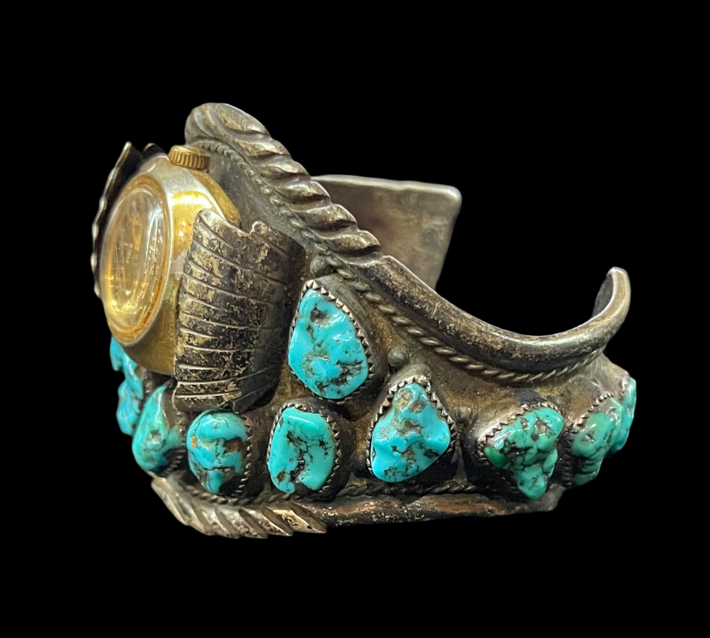 Vintage Turquoise Watch Cuff