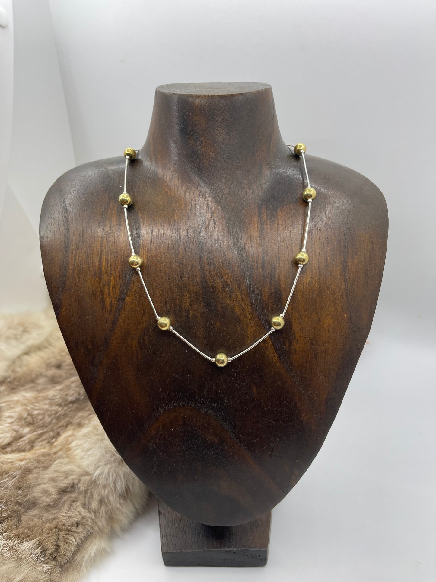 16" 7mm 14k Gold Filled Beaded Necklace