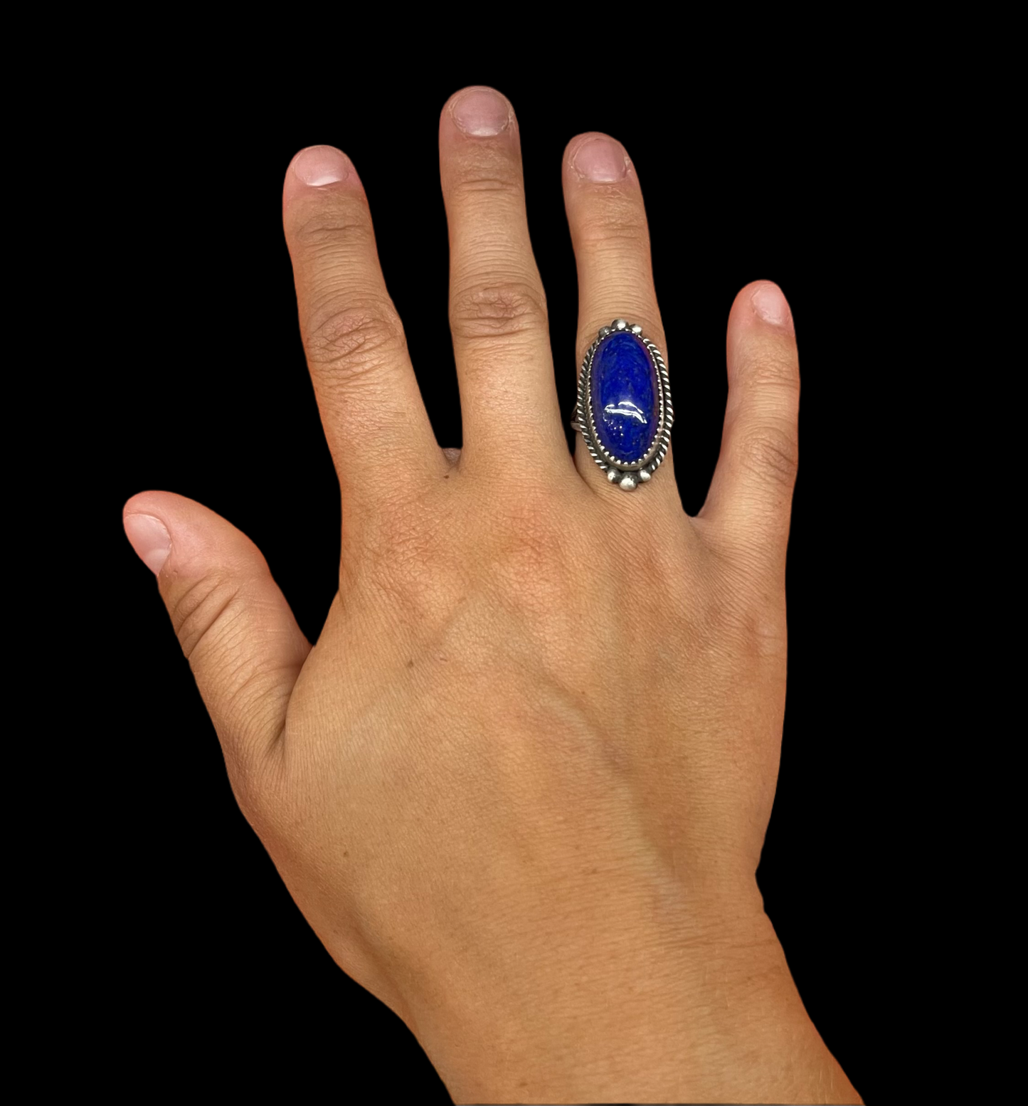 6.5 Lapis Ring by Augustine Largo, Navajo