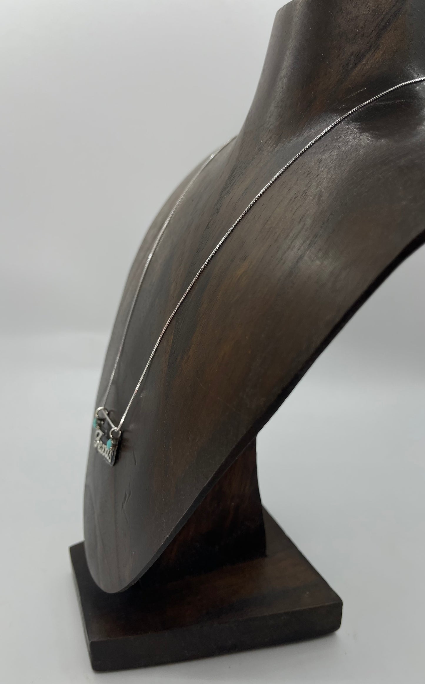 18" Turquoise "TEXAS" Necklace by Myra Benally, Navajo
