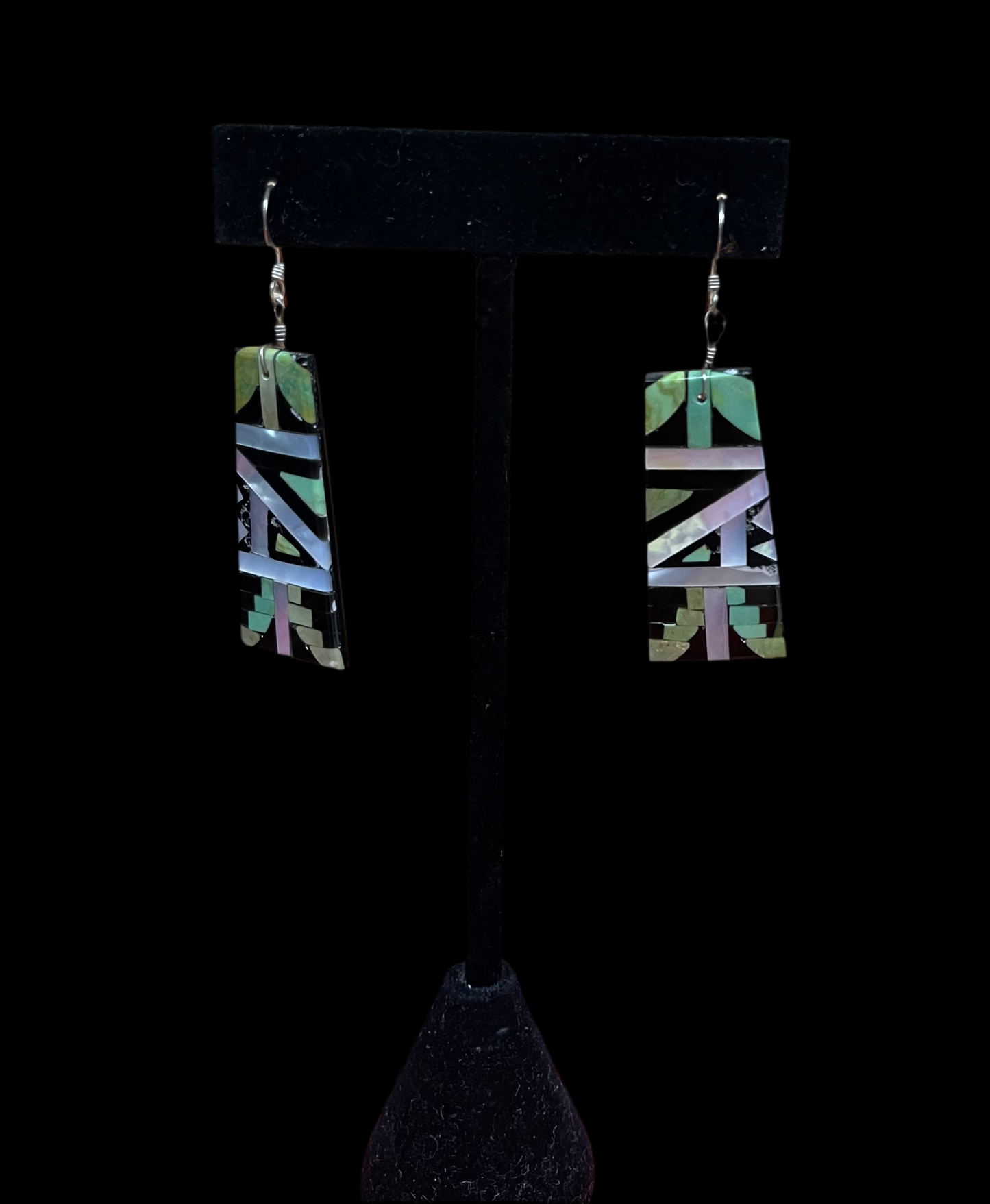 Santo Domingo Inlay Slab Earrings