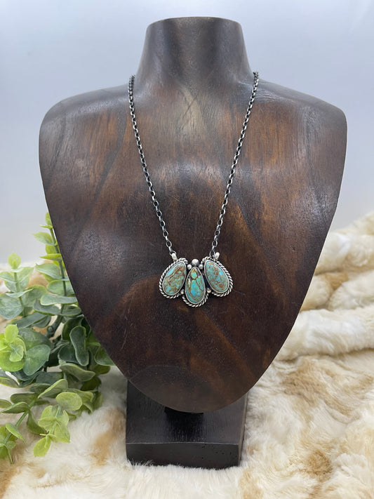 16" Kingman Turquoise Necklace