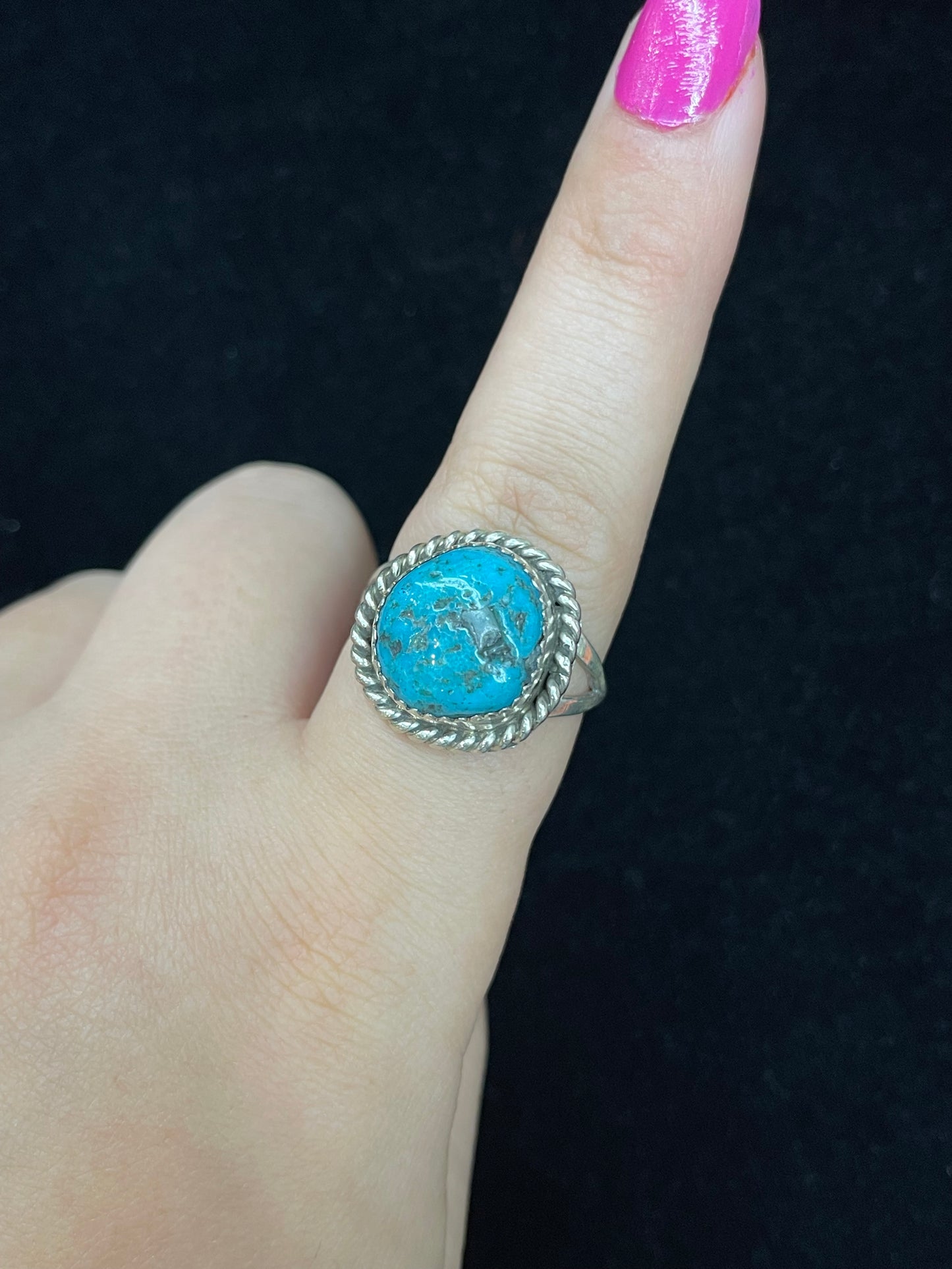 10.5 Round Turquoise Ring