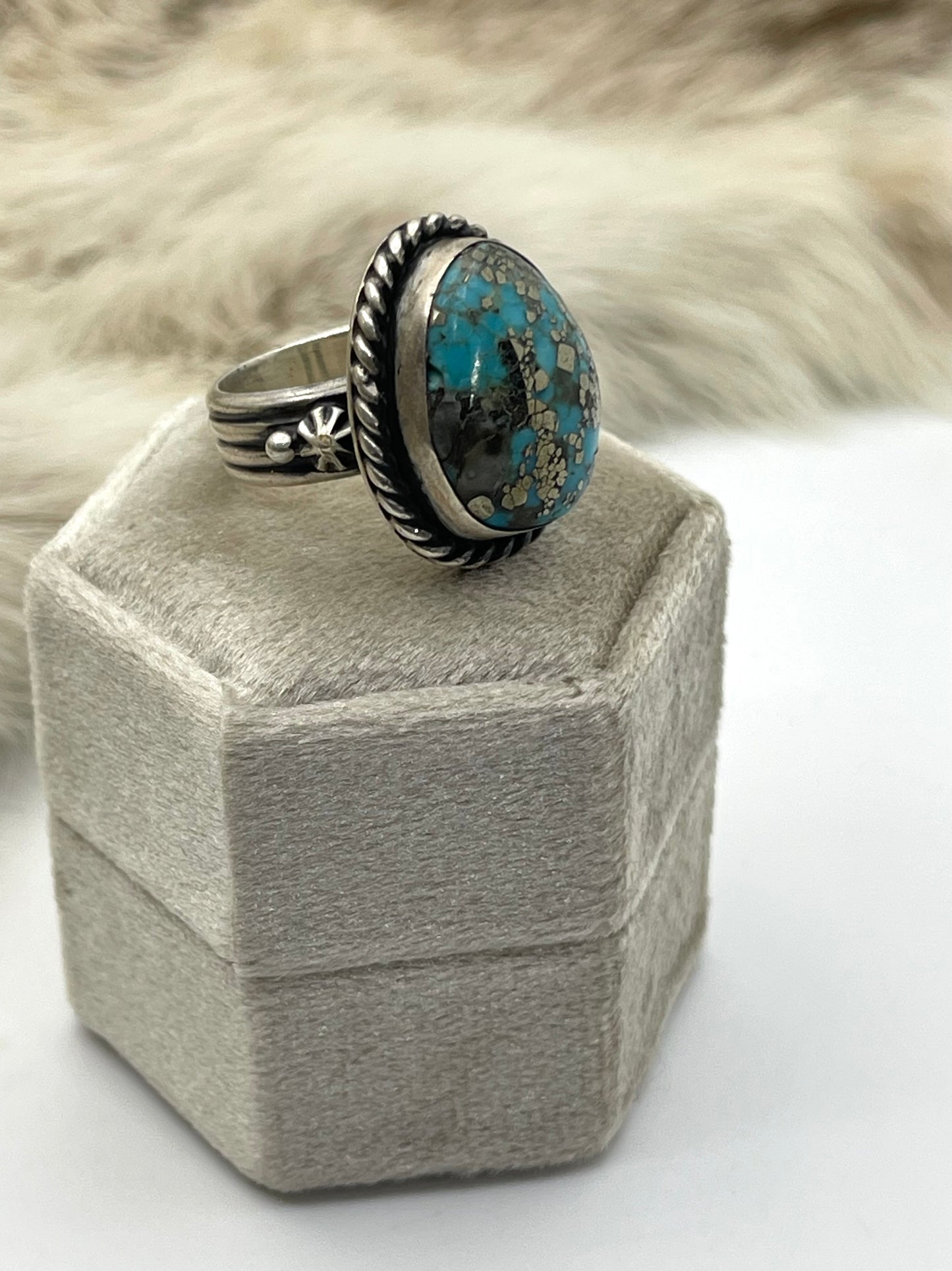 5.5 Cripple Creek Turquoise Ring