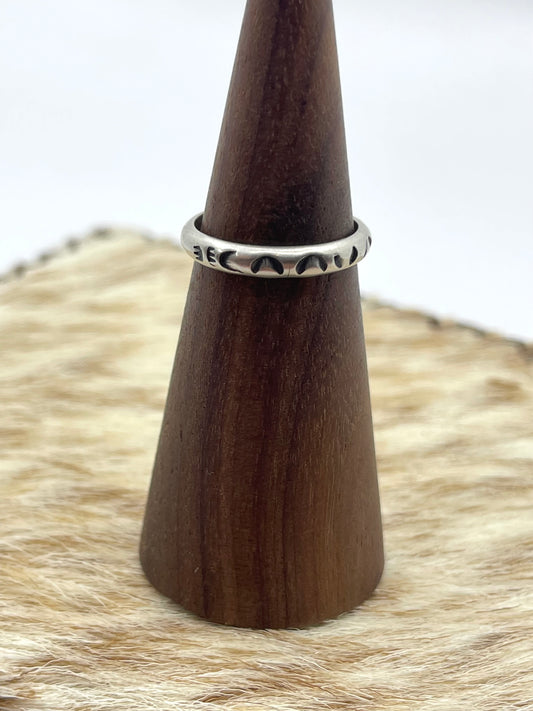 Sterling Silver Stamped Ring