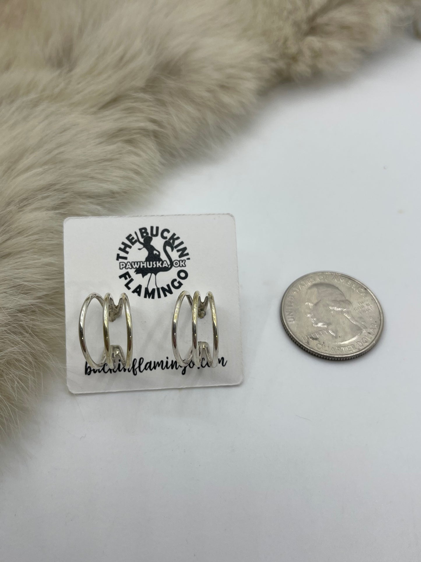 3 Wire Small Hoop Earrings