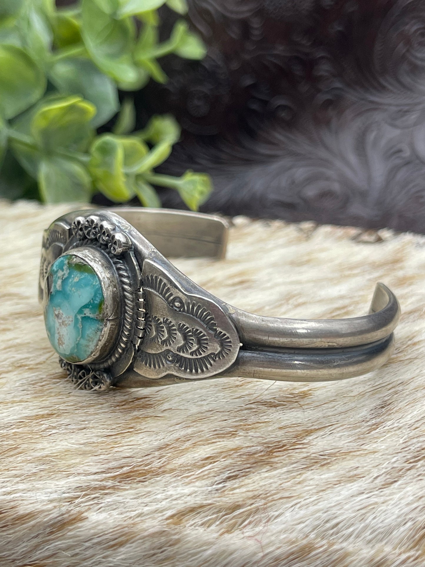 6''- 7'' Sonoran Gold Cuff By John Nelson Navajo