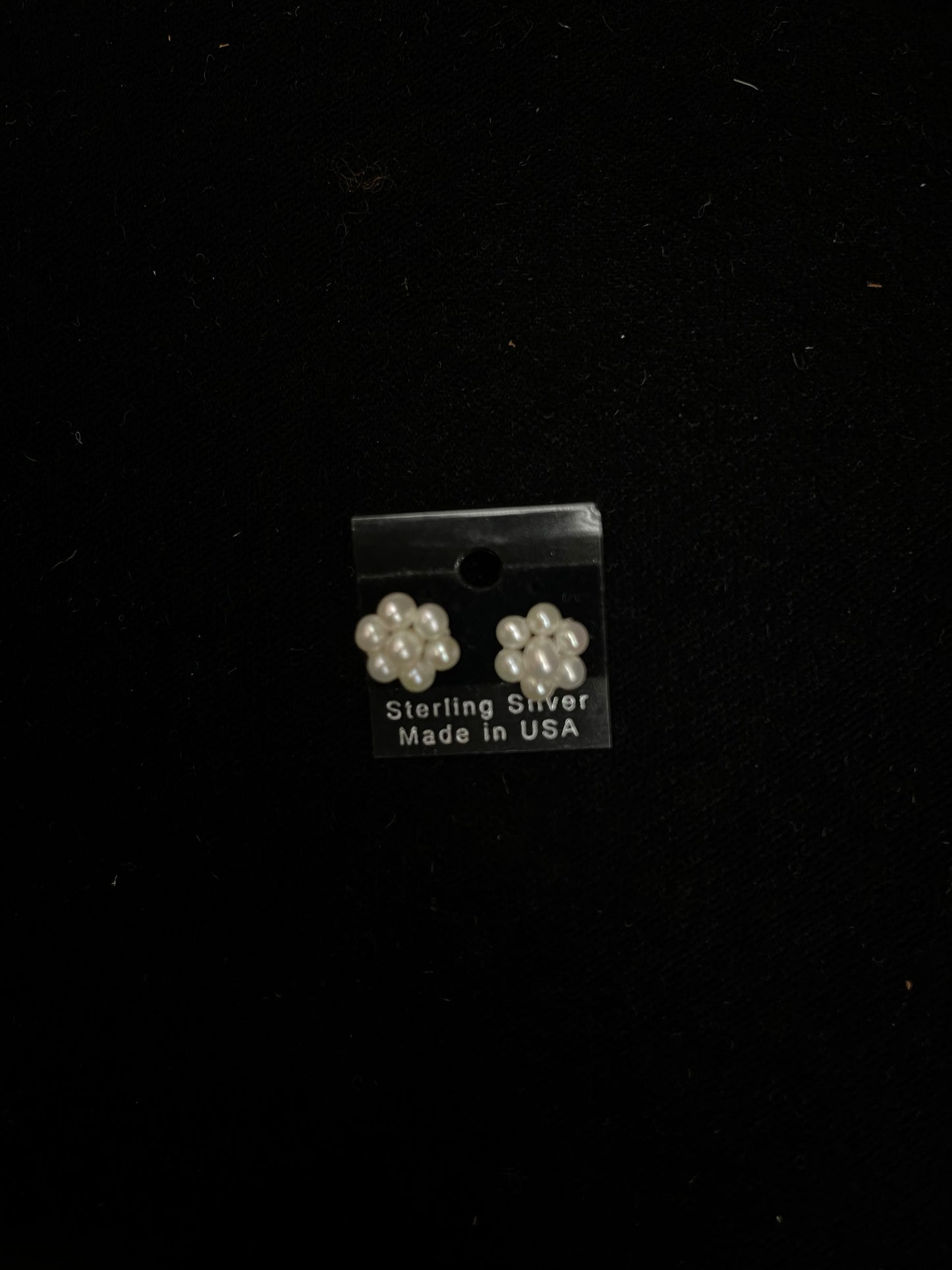 Freshwater Pearl Cluster Post Earrings