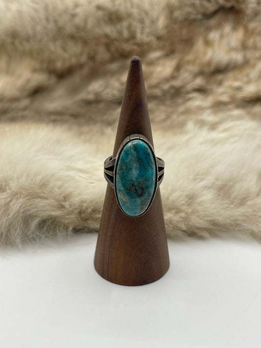 7.5 Kingman Ring by Marie House, Navajo