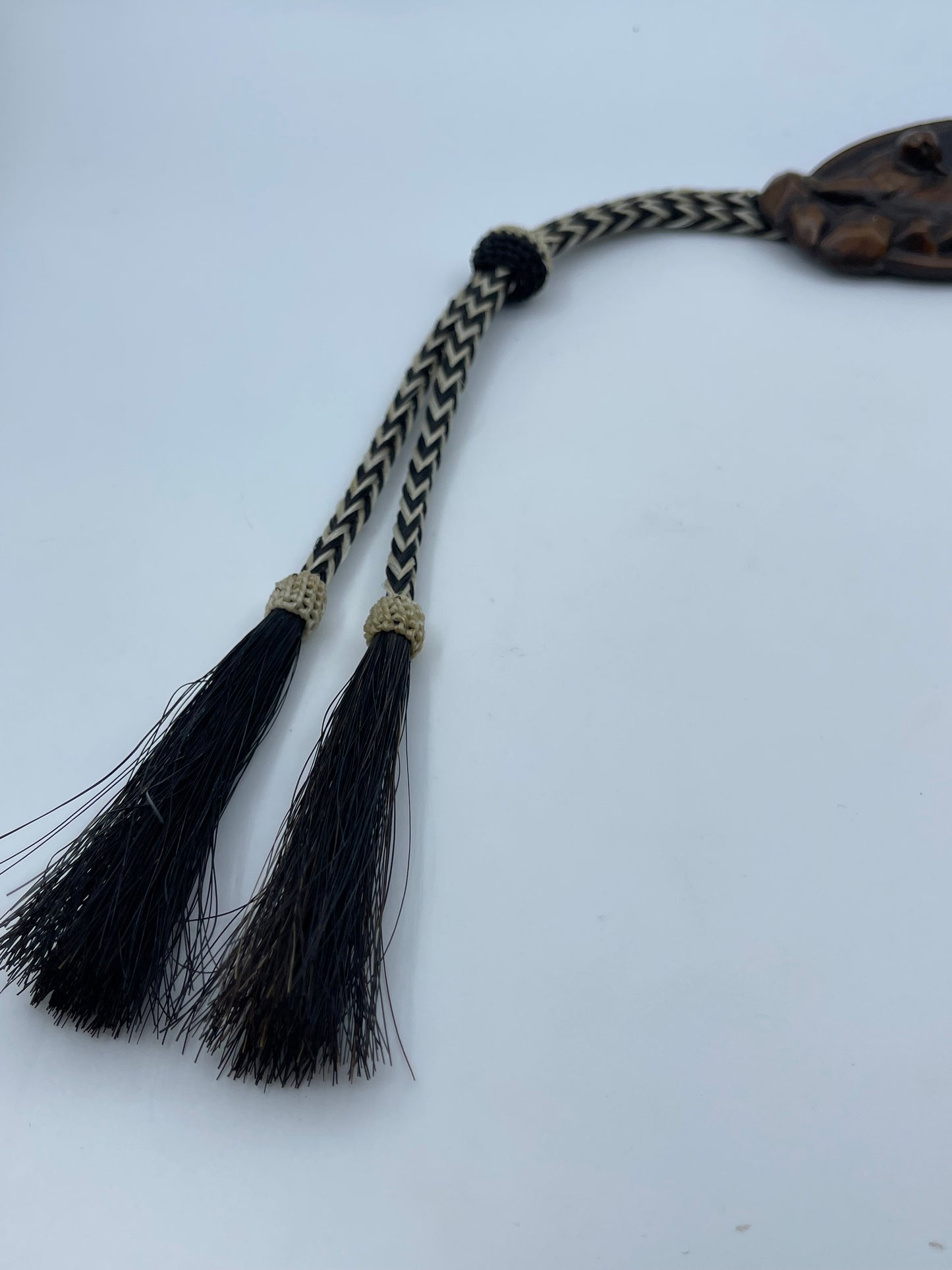Bronze Bolo Tie on Horse Hair