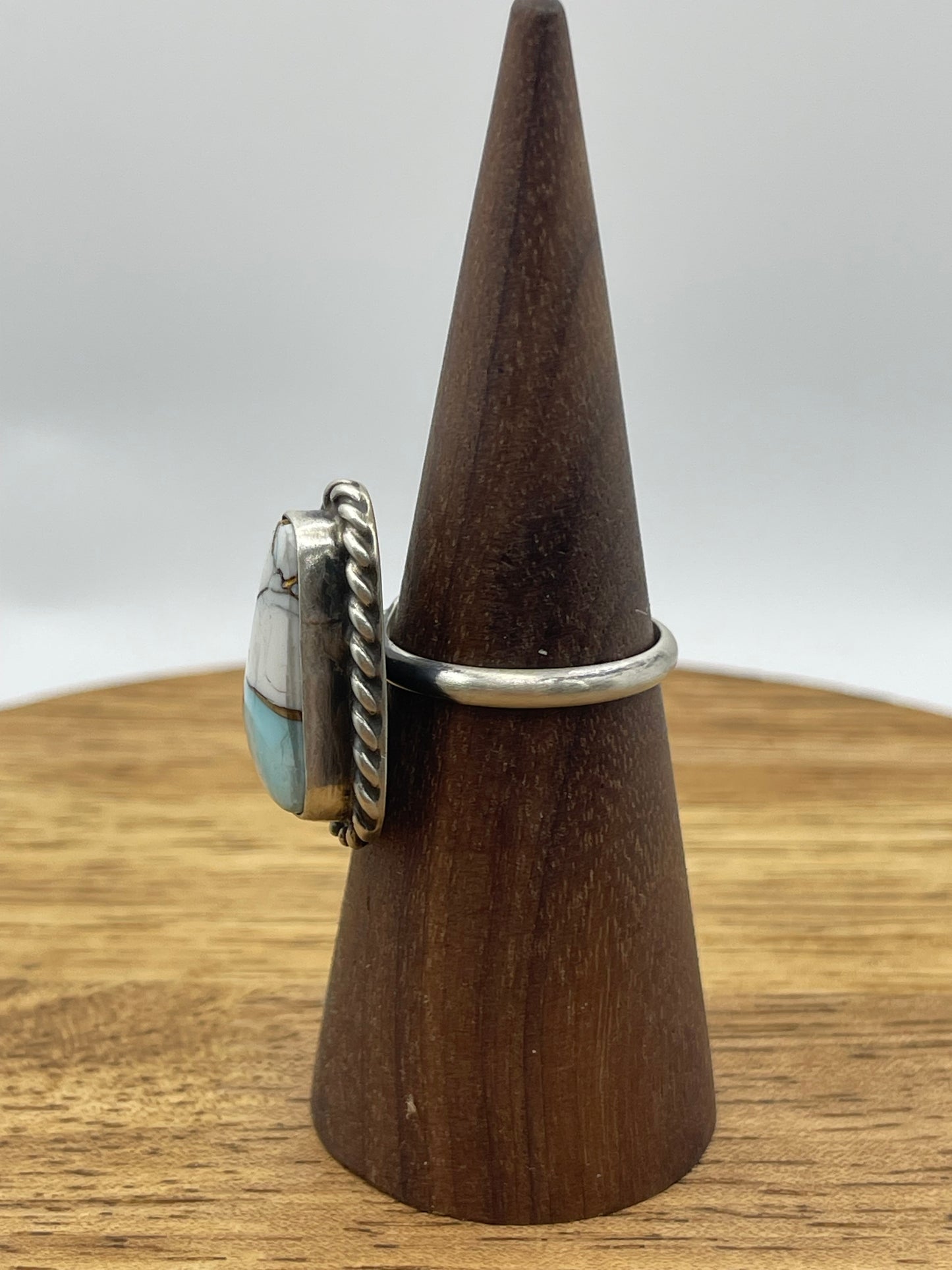 Adjustable Cotton Candy Ring by Augustine Largo (Hardly any pink, if any)