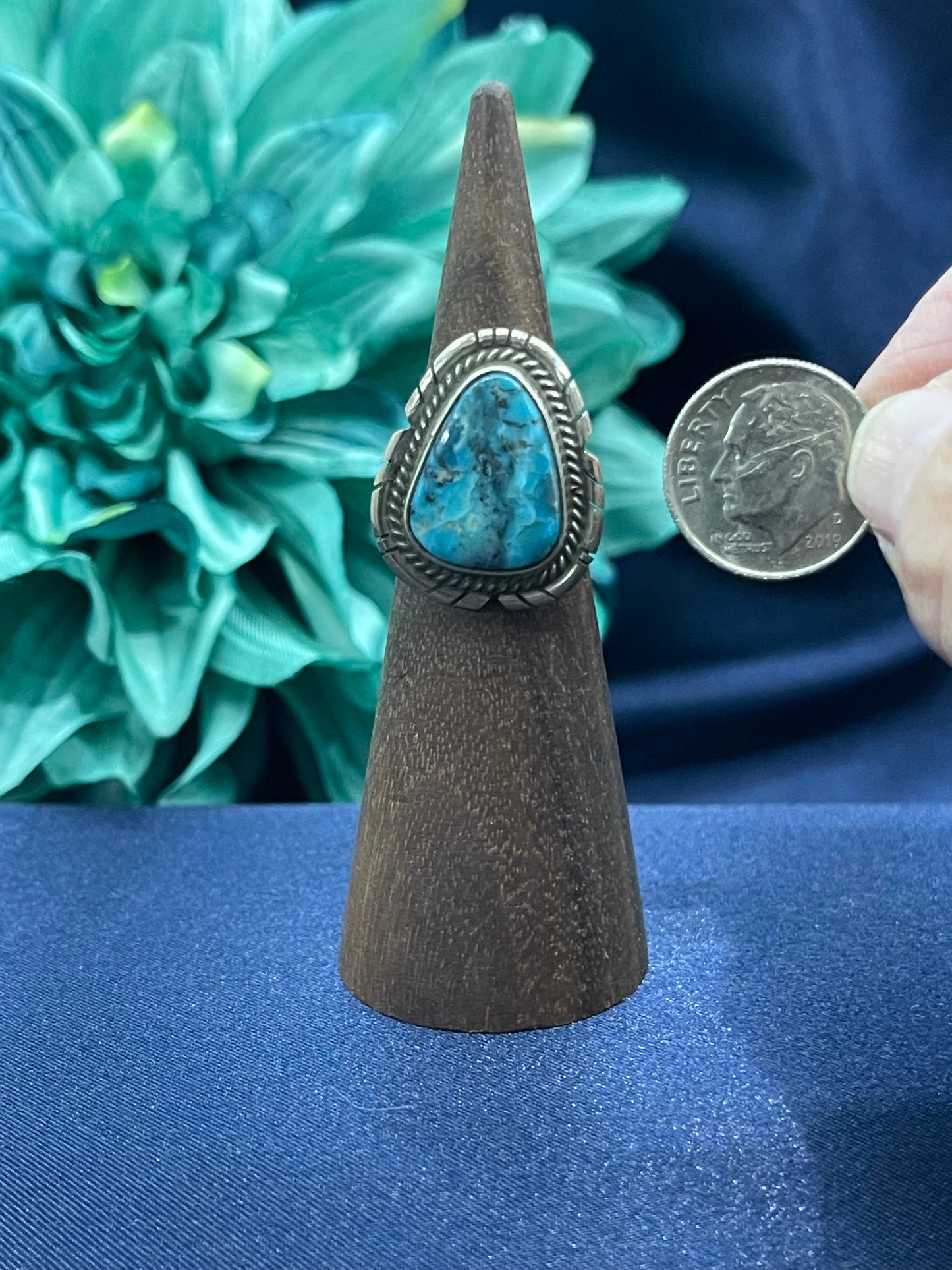 5.0 Thunder Mountain Turquoise Ring
