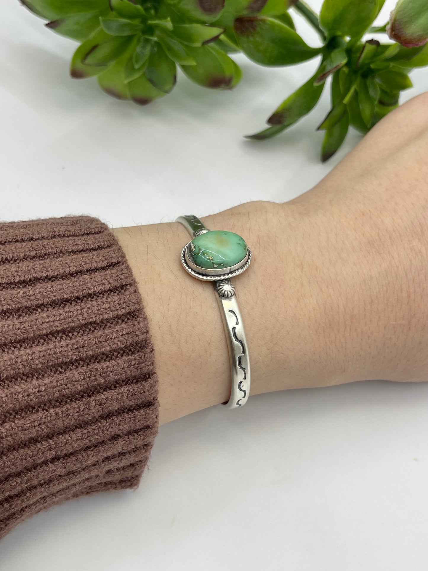 5.5" - 7.25" Sonoran Gold Turquoise Cuff