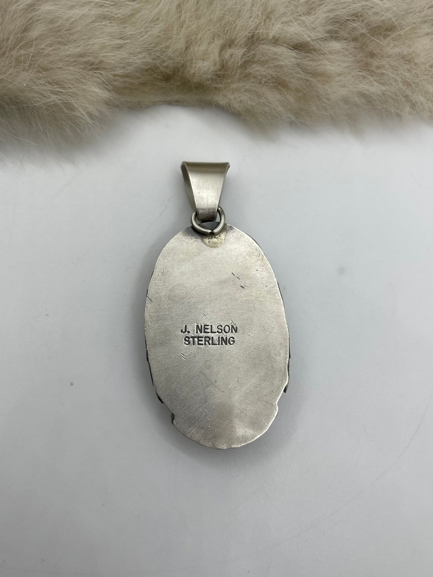 8.4mm Bale Royston Turquoise by John Nelson, Navajo