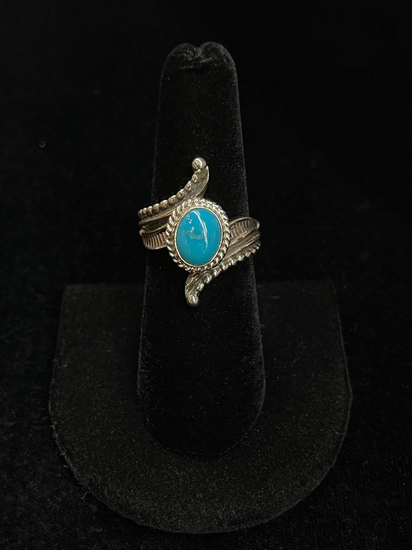 Turquoise Ring by Thomas Yazzie, Navajo