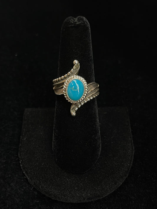Turquoise Ring by Thomas Yazzie, Navajo