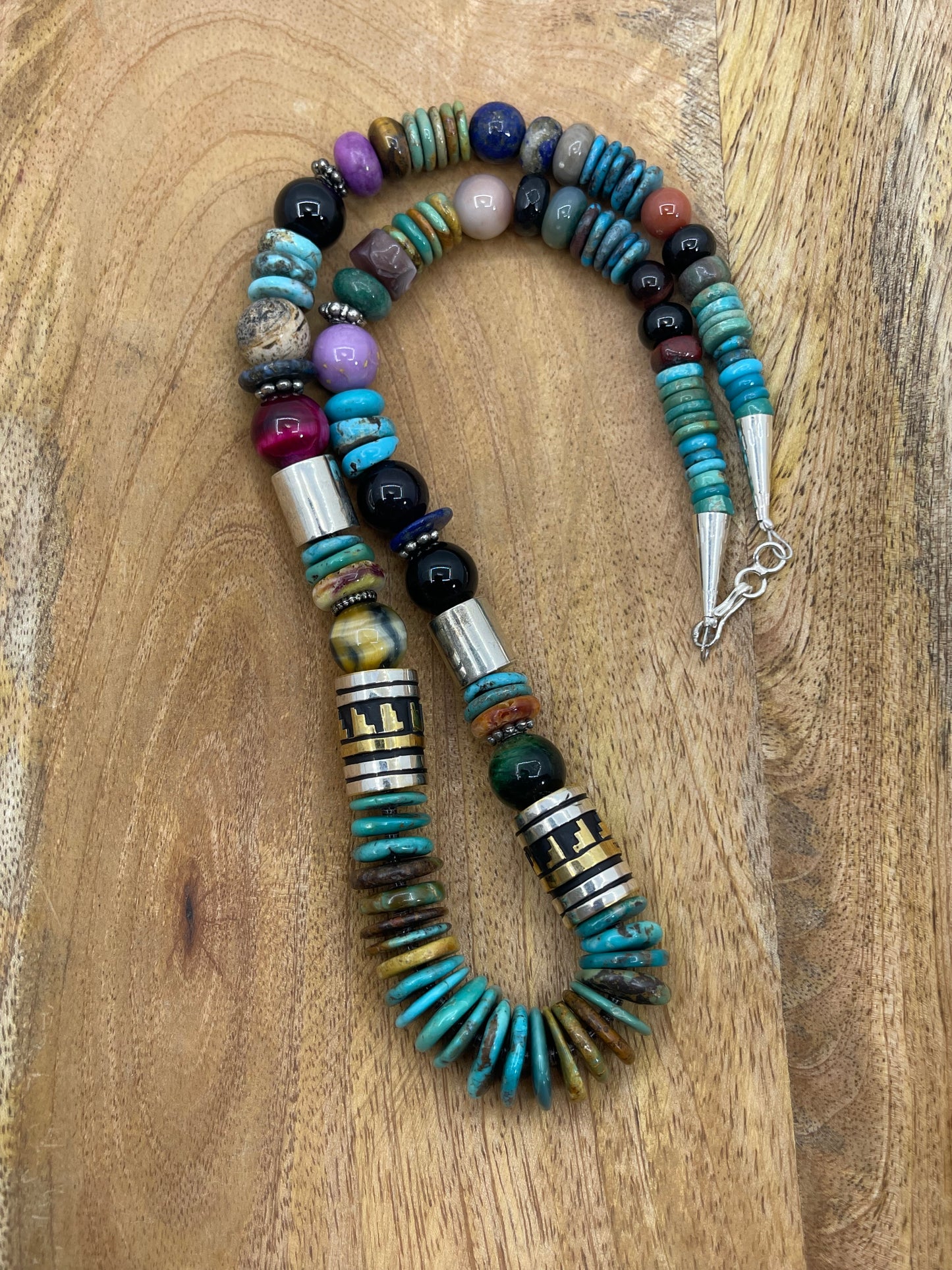 21" Multi Stone Necklace by Tommy & Rose Singer