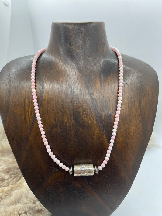 18" 4.5mm Pink Conch Shell Necklace