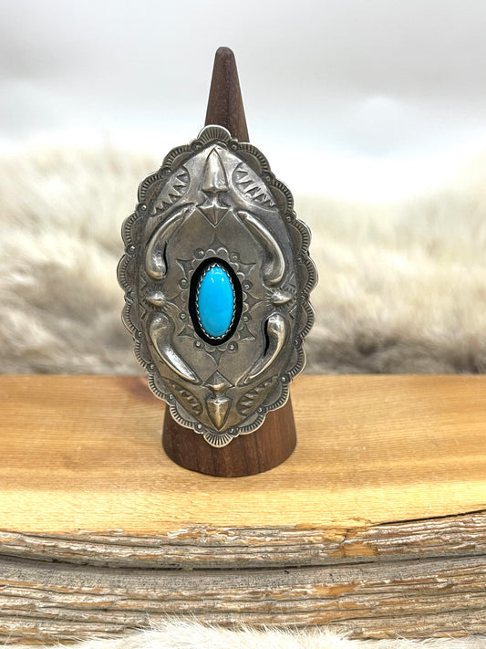 9.5 Shadow Box Concho Ring