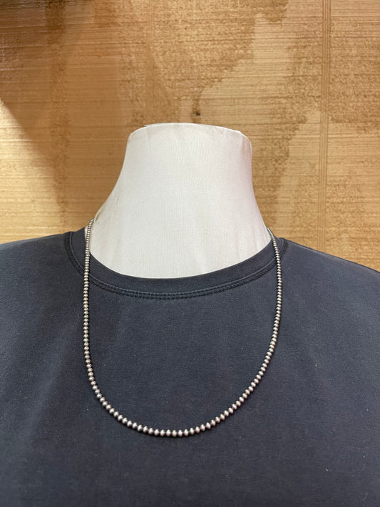 24” 3mm Navajo Pearls