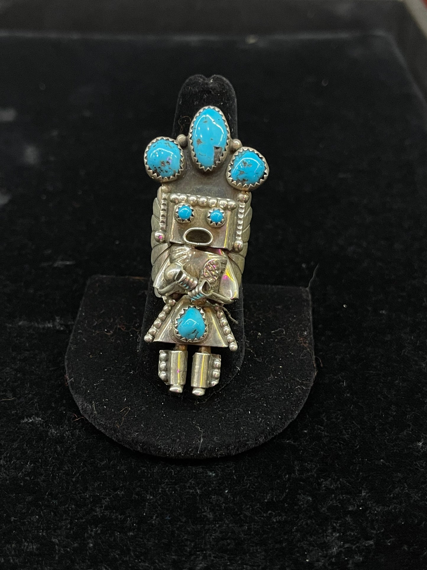 Turquoise Kachina Ring