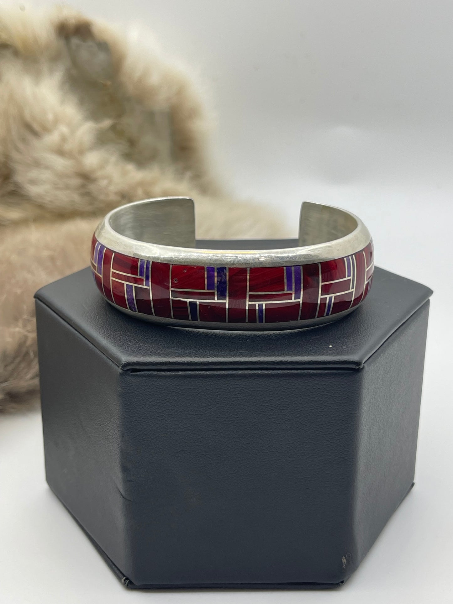 6.5” Coral & Sugilite Cuff