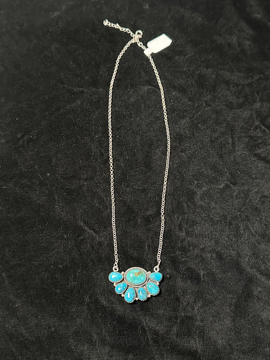 17"+2" Kingman Turquoise Necklaces