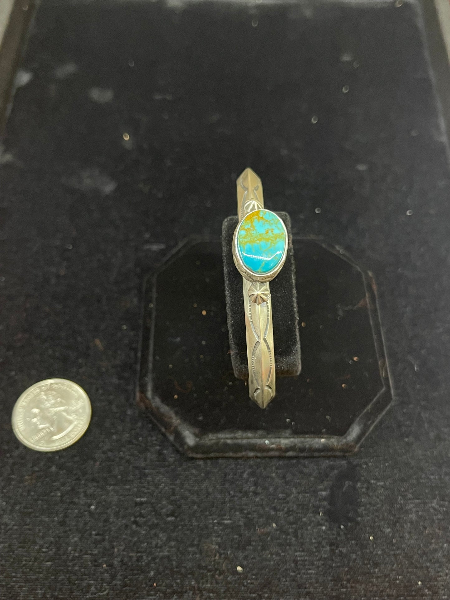 Kingman Turquoise Oval Bracelet