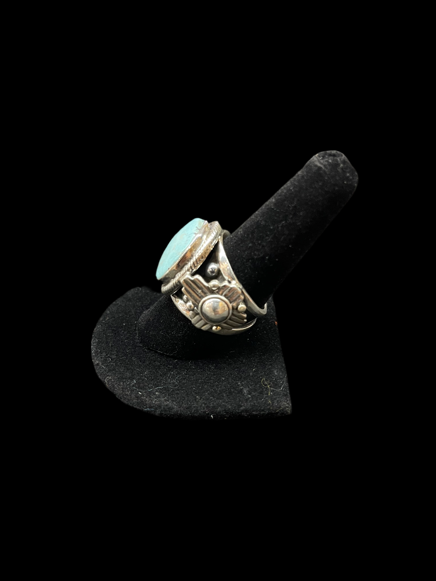 10.0 Golden Hills Turquoise Men's Ring By Zia