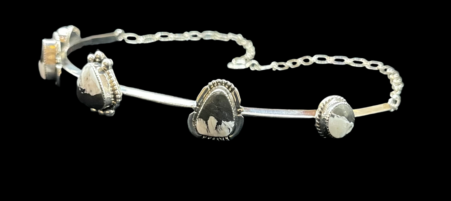 White Buffalo Choker by David Lopez, Navajo