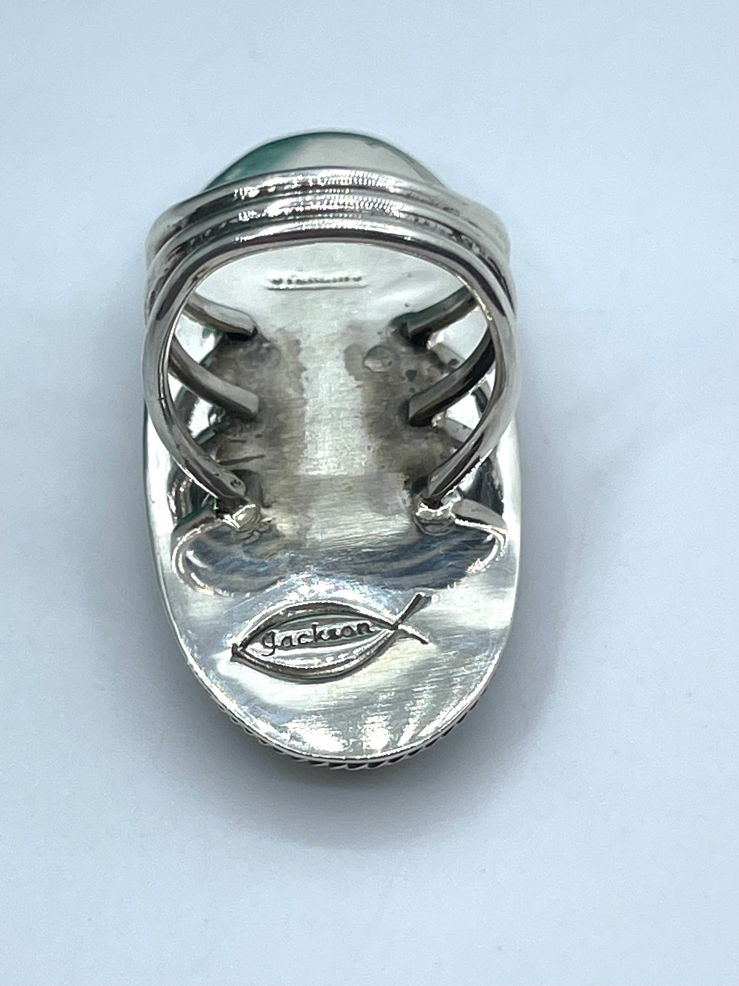7.5 Bumblebee Jasper Ring by Marie Jackson, Navajo