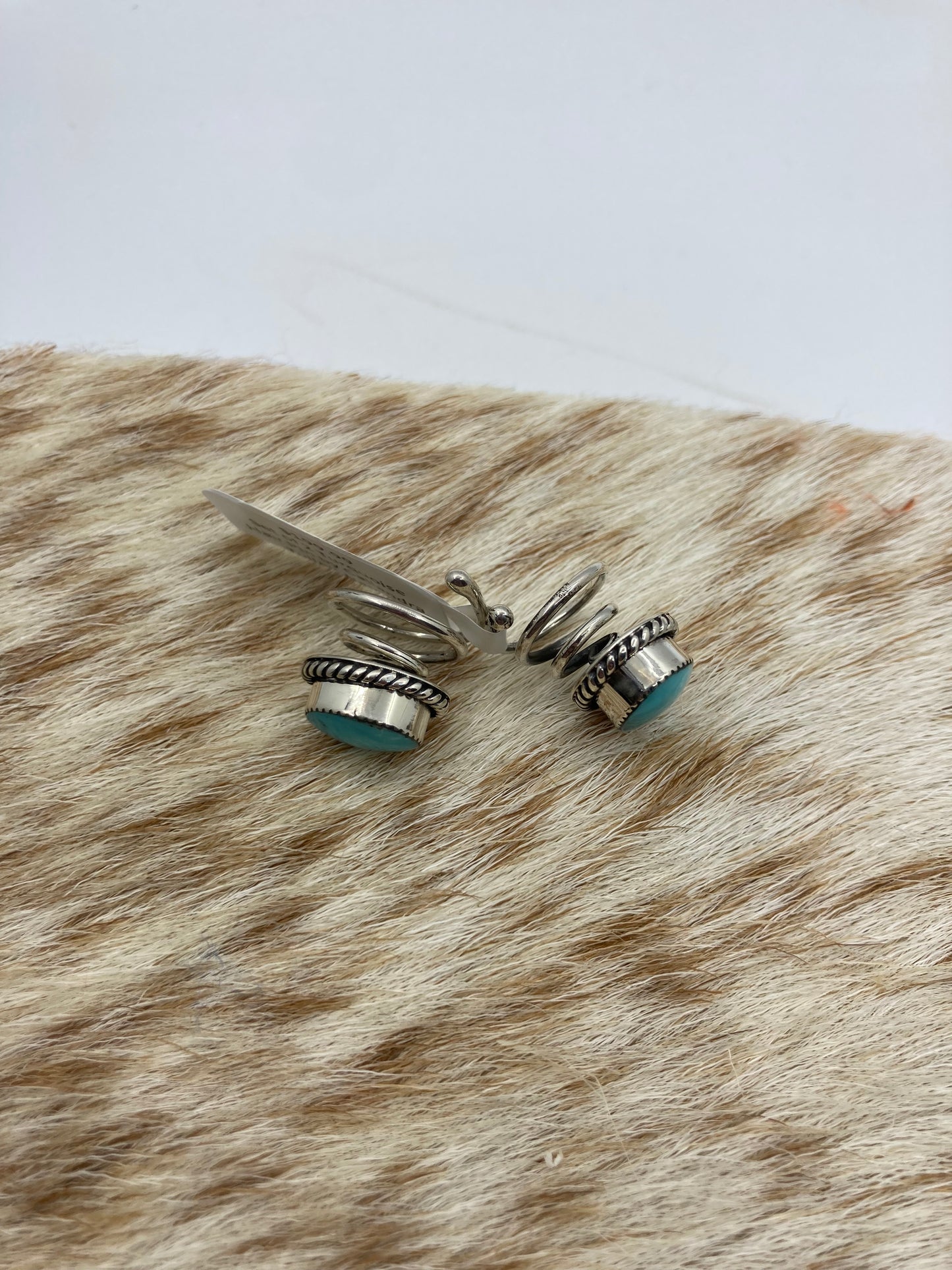 Set of 2 Turquoise Hair Pin by Callandra Tulley, Navajo