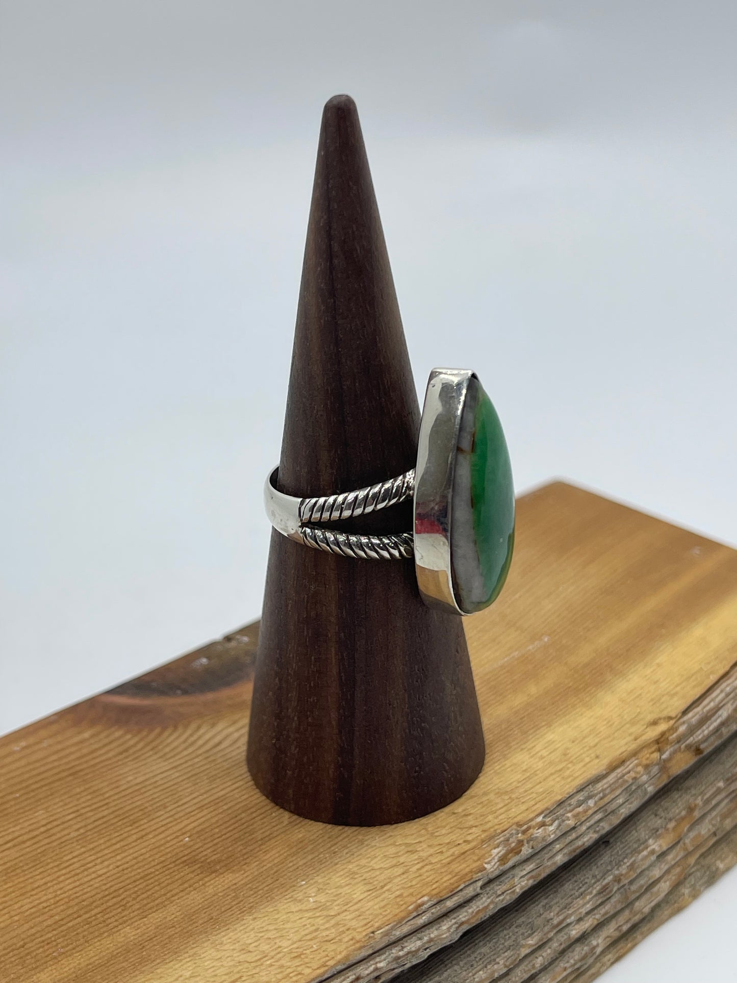 8.5 Royston Turquoise Teardrop Ring