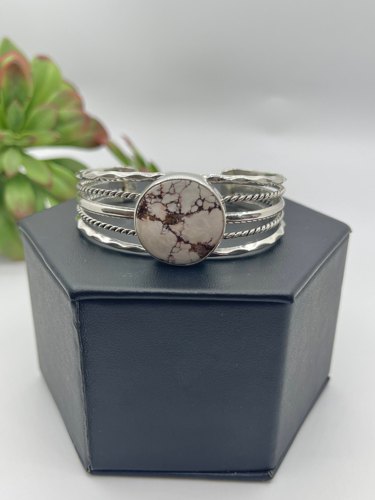 5.5" - 7" 5 Wire Wildhorse Turquoise Cuff