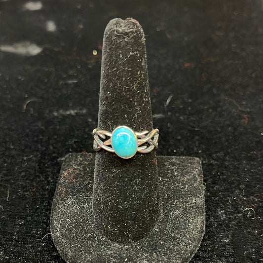 Turquoise Criss Cross Ring