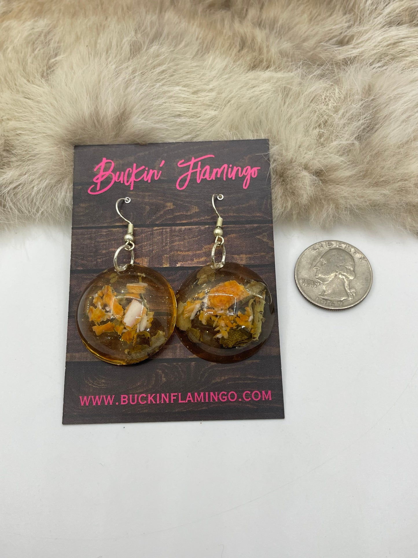 Spiny Oyster Earrings by Ren McCulley, Creek/Seminole
