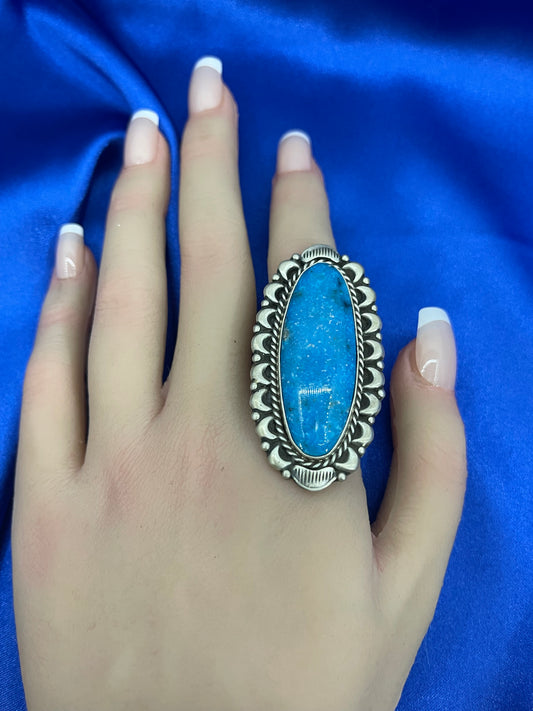 8.0 Kingman Turquoise Ring