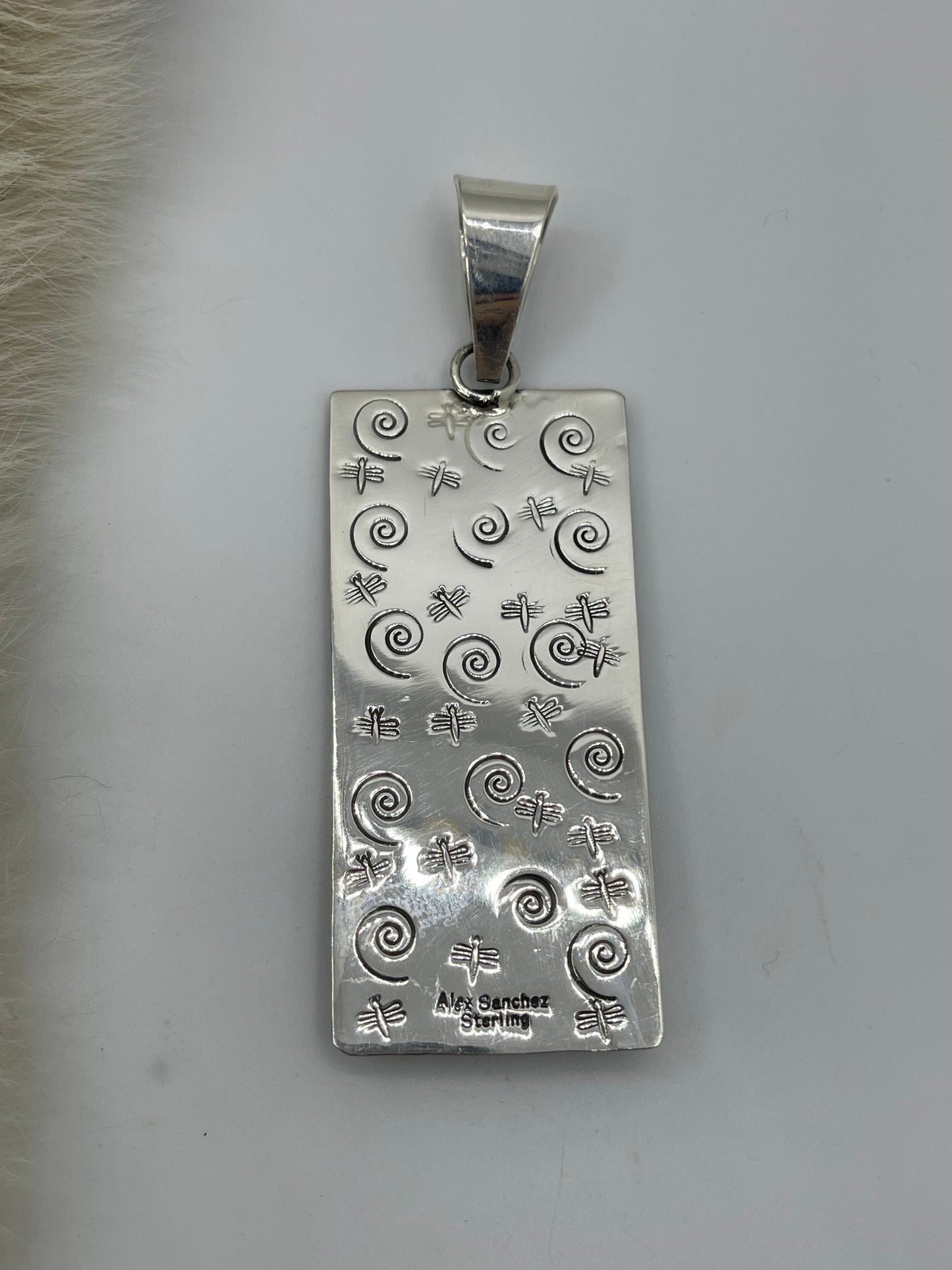 Red Coral Pendant with 10mm Bale by Alex Sanchez, Navajo