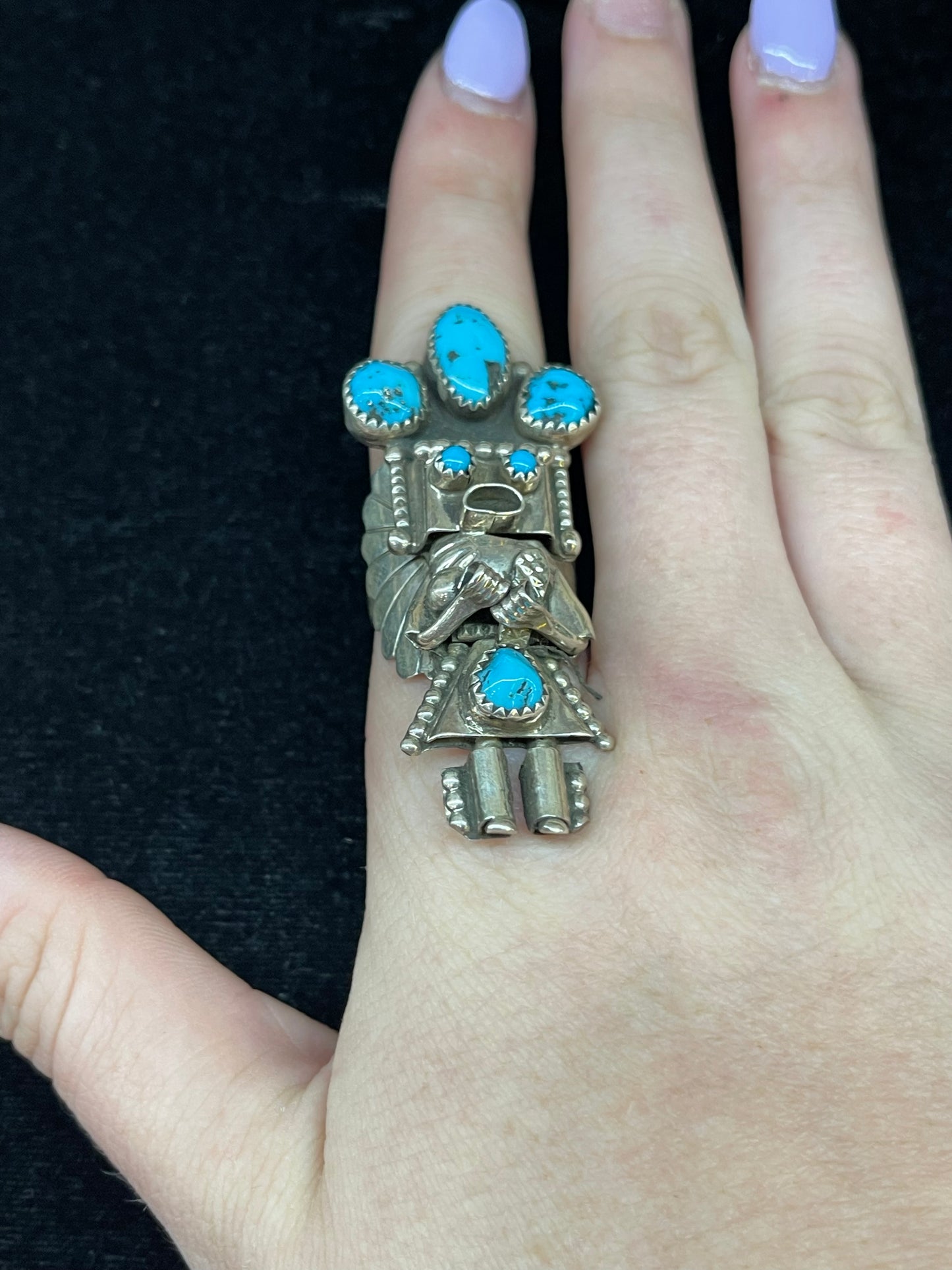 Turquoise Kachina Ring