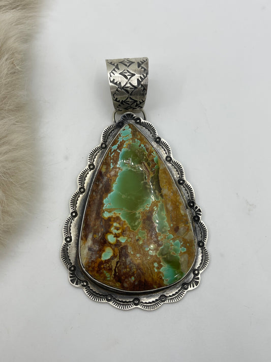 Royston Turquoise by Rick Enriquez, Navajo 19mm Bale