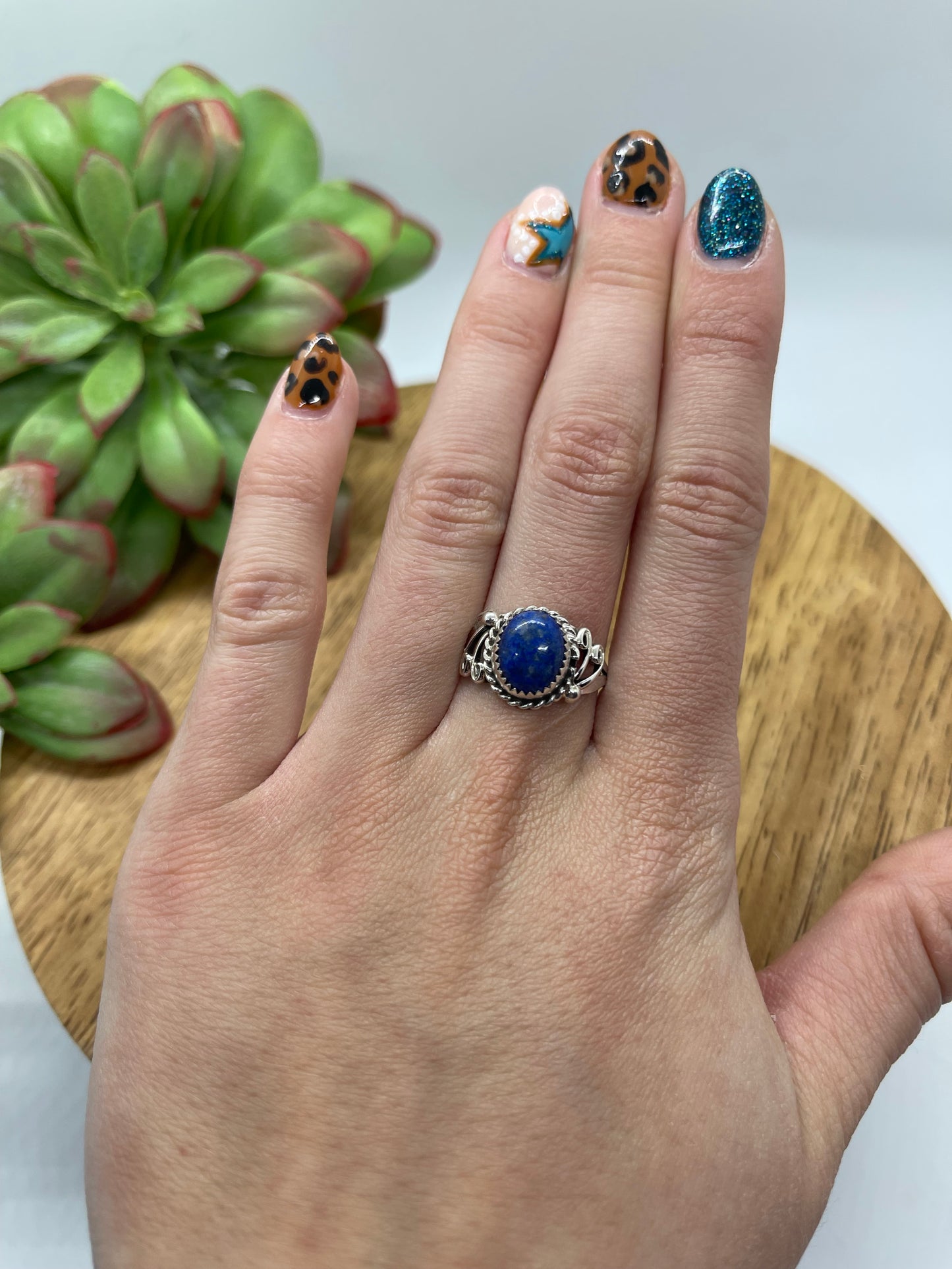 7.0 Denim Lapis Ring
