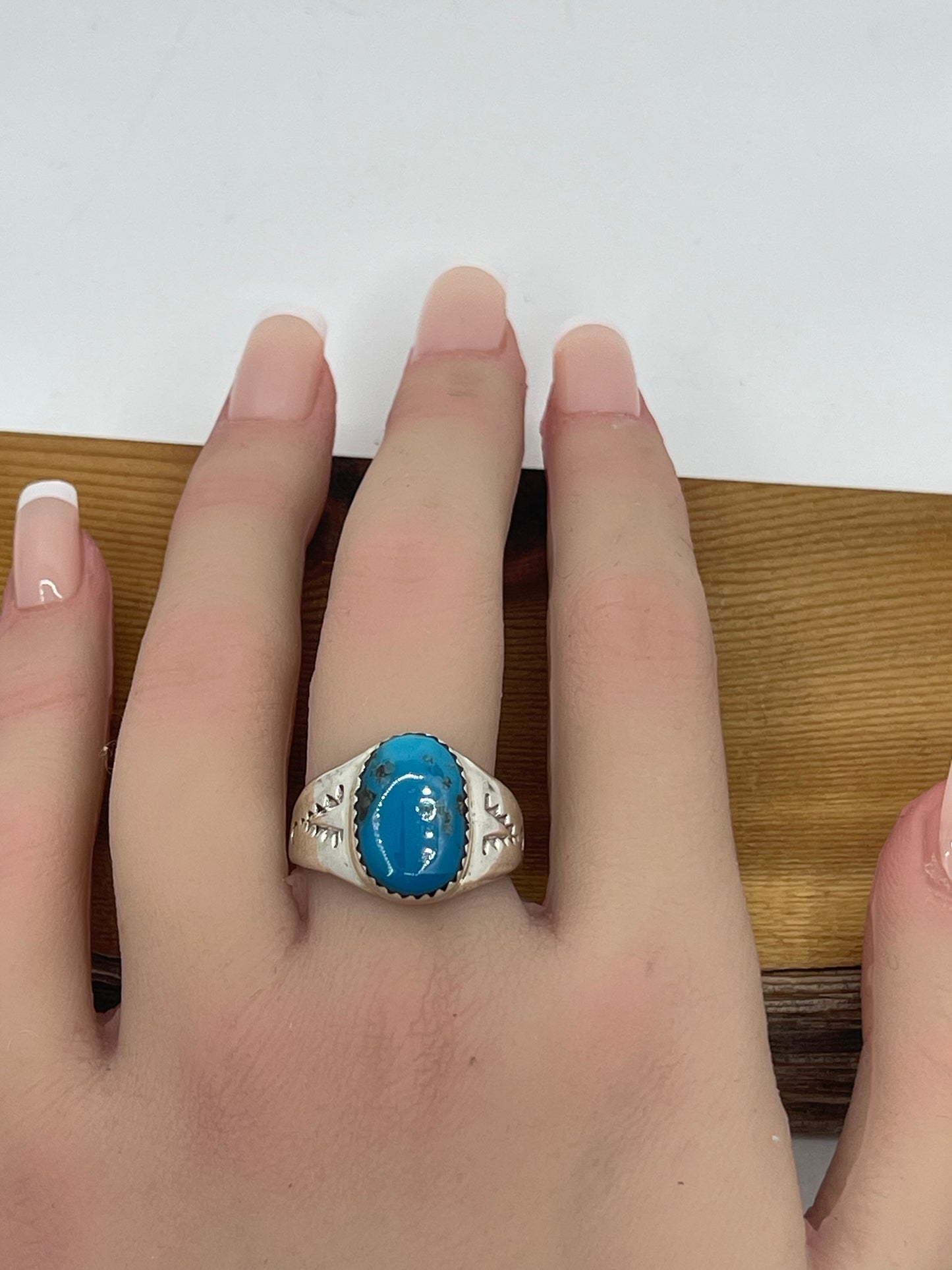 9.0 Ring by Mary Lincoln, Navajo (Matrix Varies)