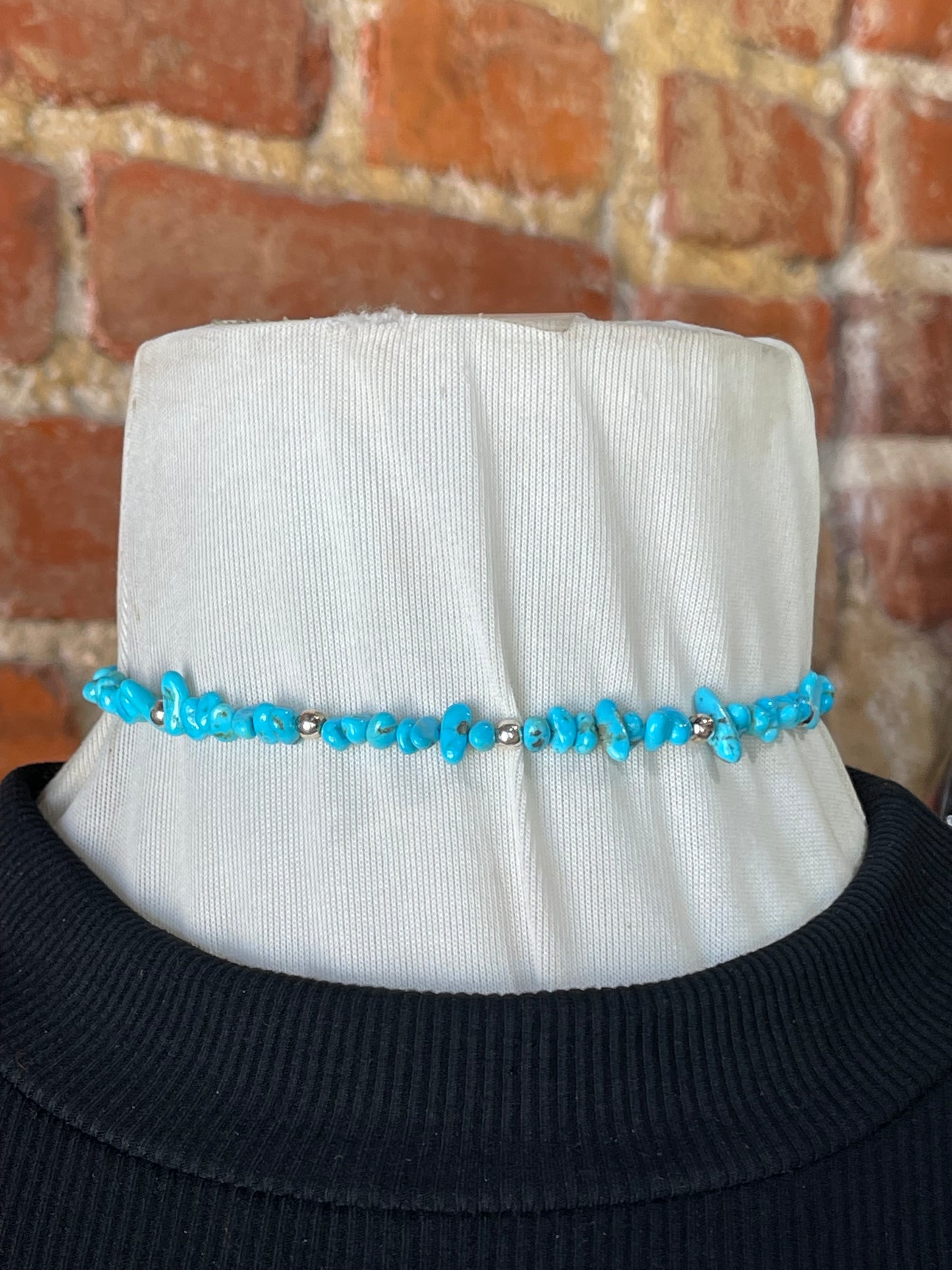 Natural Sleeping Beauty Turquoise Memory Wire Choker