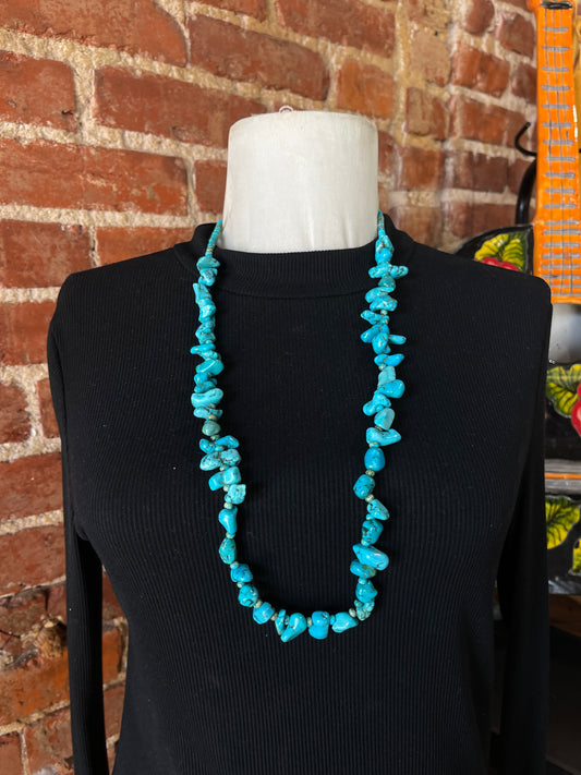 30" Chunky Turquoise Necklace