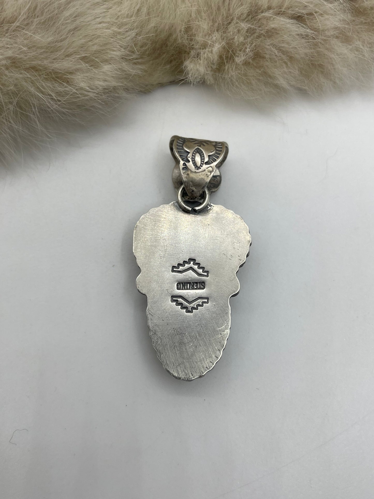 10MM Bail 2 Stone Golden Hills Turquoise Pendant