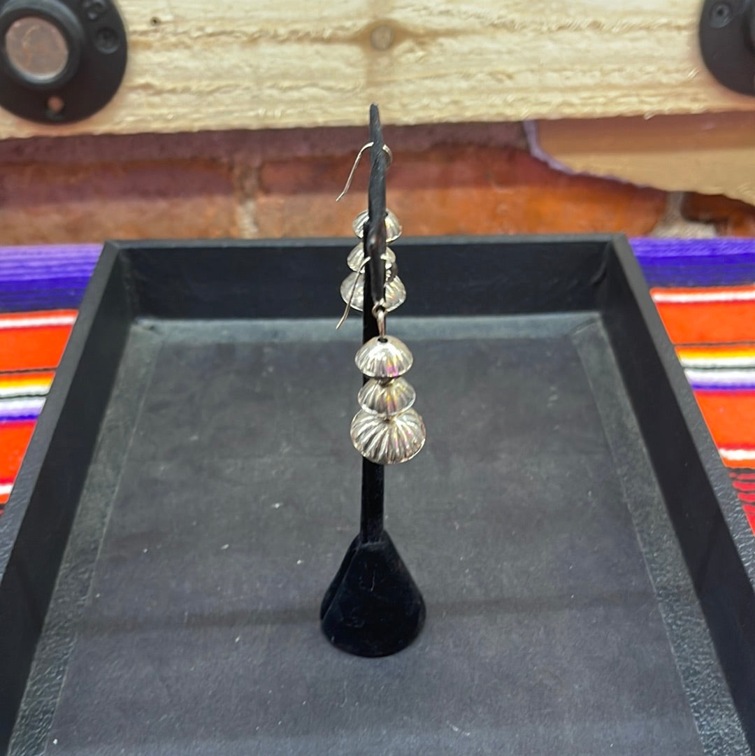 Handmade Stamped Navajo Pearl and Earring Set